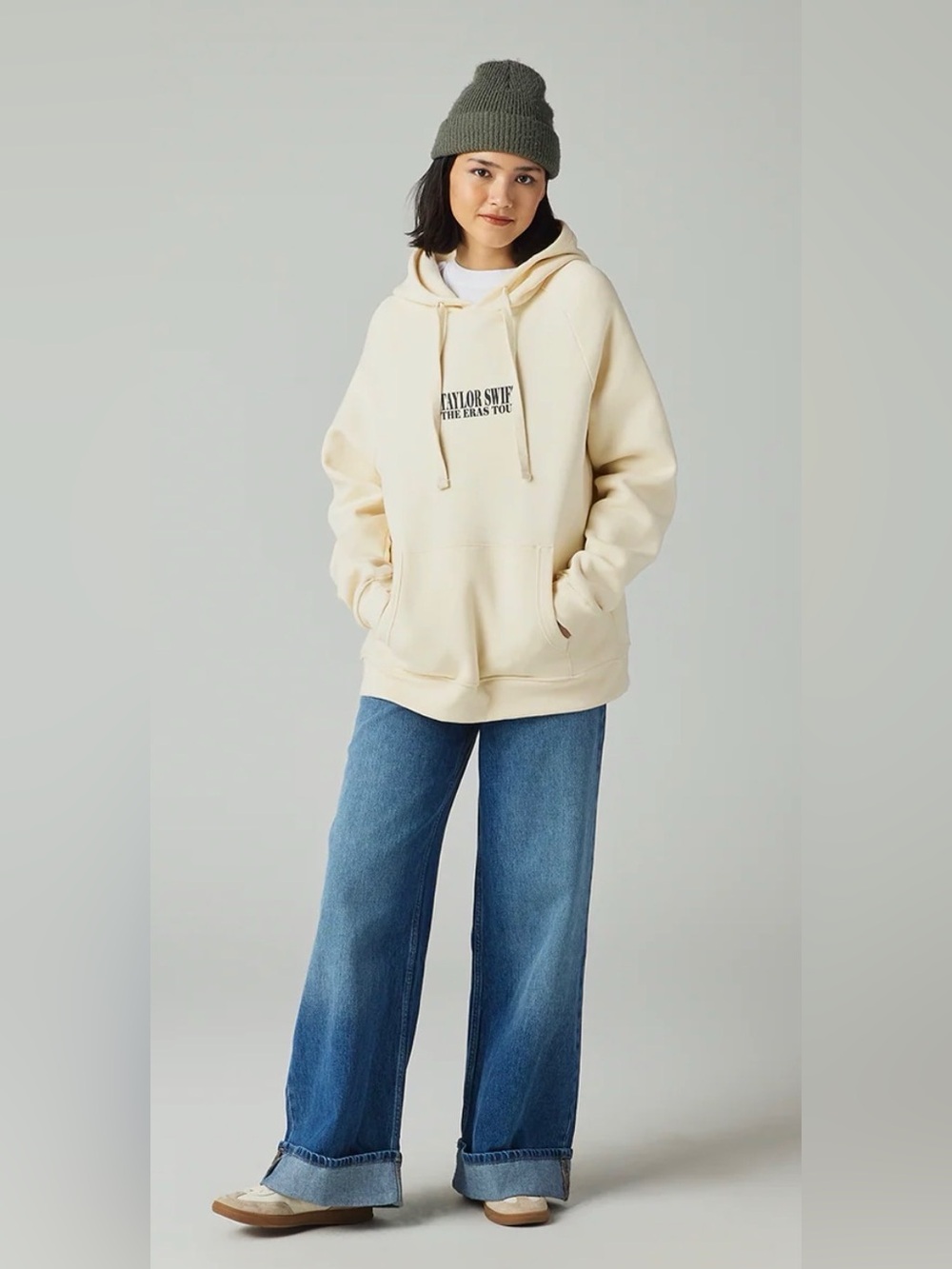 Taylor Swift The Eras Tour I Beige Hoodie